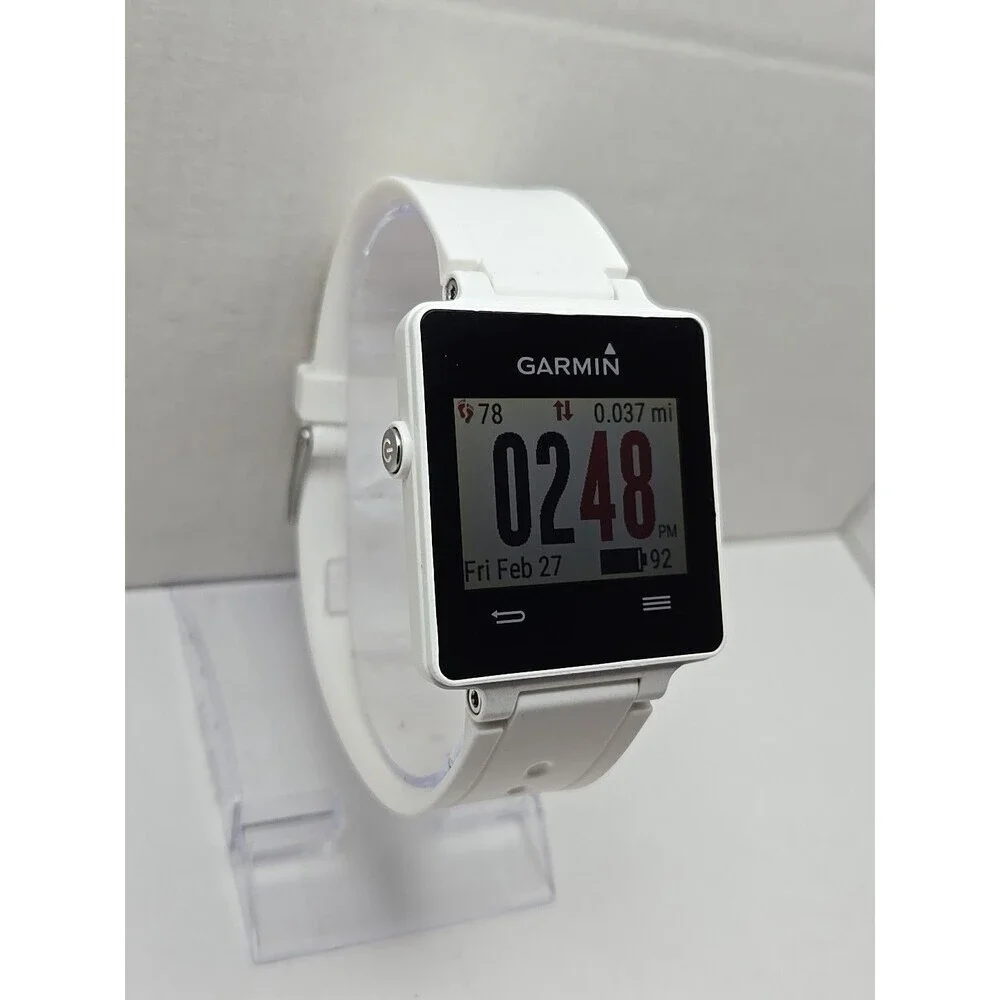 Garmin Vivoactive GPS Smartwatch Fitness Activity Tracker Bluetooth Touch White